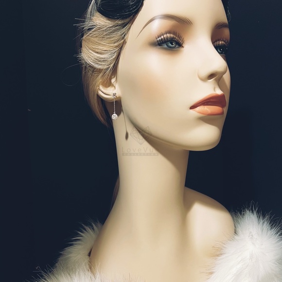 Certified 1ct. t.w. Diamond Dangle Earrings in 18k Gold over Sterling Silver - Picture 5 of 15